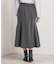 【手洗い可/ウエストゴム】ヘリンボーンマーメイドスカート