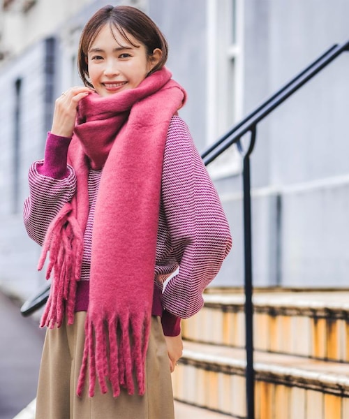 手洗い可】バルキーニットストール｜イッツデモの通販｜&mall（アンド
