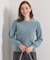 【毛玉防止／洗濯機OK】ボートネックモールニット