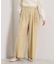 【手洗い可／ウエストゴム】ループベルトワイドパンツ