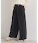 【手洗い可／ウエストゴム】ループベルトワイドパンツ