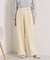【手洗い可／ウエストゴム】ループベルトワイドパンツ