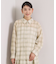 【セットアップ可／手洗い可】シアーチェックシャツ