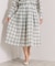 【セットアップ可／手洗い可】シアーチェックスカート