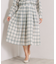 【セットアップ可／手洗い可】シアーチェックスカート
