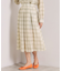 【セットアップ可／手洗い可】シアーチェックスカート