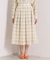 【セットアップ可／手洗い可】シアーチェックスカート