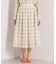 【セットアップ可／手洗い可】シアーチェックスカート
