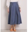 【洗濯機OK】デニム風スカート