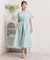 【UVケア／洗濯機OK／イージーケア】麻調合繊ブラウジングワンピース