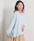 【洗濯機OK】シアーデニムスキッパーブラウス