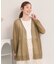 【手洗い可】ラメニット着流しカーディガン