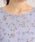 花柄シャーリングブラウス