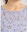花柄シャーリングブラウス