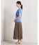 【冷感】ニット×サテンスカートセット