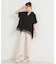 裾レーススキッパーブラウス