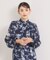 【セットアップ可】ラメストライプ花柄ブラウス