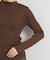 ラメリブボトルネックニット