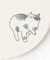 陶器珪藻土コースター neko ごろごろ