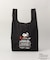PEANUTS ストラップ付ショッパーバッグ BK