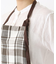 スラブチェック エプロン BR