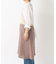 リネンバイカラースルーエプロン アズキ ＜LINEN&BASIC リネンアンドベーシック＞