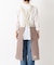 リネンバイカラースルーエプロン アズキ ＜LINEN&BASIC リネンアンドベーシック＞
