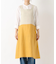リネンバイカラースルーエプロン ヤマブキ ＜LINEN&BASIC リネンアンドベーシック＞