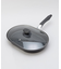 グリルファン ふっ素加工IH対応ガラス蓋付ワイドパン