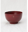 むすび 汁椀 朱