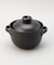 ごはん土鍋 3合炊き BK