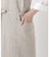 リネンのネックエプロン フリー キナリ ＜LINEN&BASIC リネンアンドベーシック＞