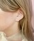 リボン×フェイクパール2WAYピアス