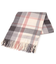 【防寒】あったかチェック柄の大判ストール