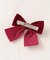 ハート付きベロアリボンクリップ