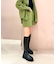 厚底トラックソールロングブーツ レイン対応