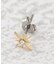 ピアス 12星座 スター ストーン チタンポストピアス