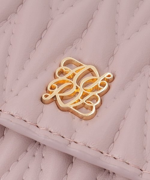 キルティング ボックスコイン三つ折り財布 ミニ財布 ミニ