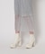【ラク盛り／ショートブーツ】リピーター続出／脚長美脚　グリッターヒールショートブーツ