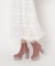 【ラク盛り／ショートブーツ】リピーター続出／脚長美脚　グリッターヒールショートブーツ