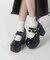 厚底ストラップパンプス