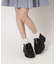 厚底2段ソールローファーパンプス
