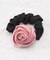 シュシュ ビッグ ローズ 巻きバラ 薔薇 ヘアゴム ヘアポニー