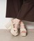 【ラク盛り／サンダル】リピーター続出／脚長美脚　ラク盛り厚底サンダル