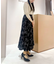 サイドオープンリボン付きヒールパンプス