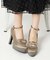 4WAYファー厚底グリッターパンプス