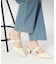 スリングバックミュールパンプス