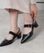 スリングバックミュールパンプス