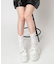 厚底リボン付きフリルパンプス
