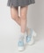 厚底リボン付きフリルパンプス